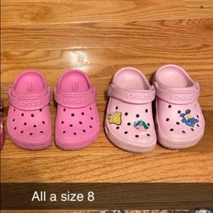 Size 8 toddler girl CROCS